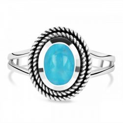 Genuine Sterling Silver Turquoise rings collection for women