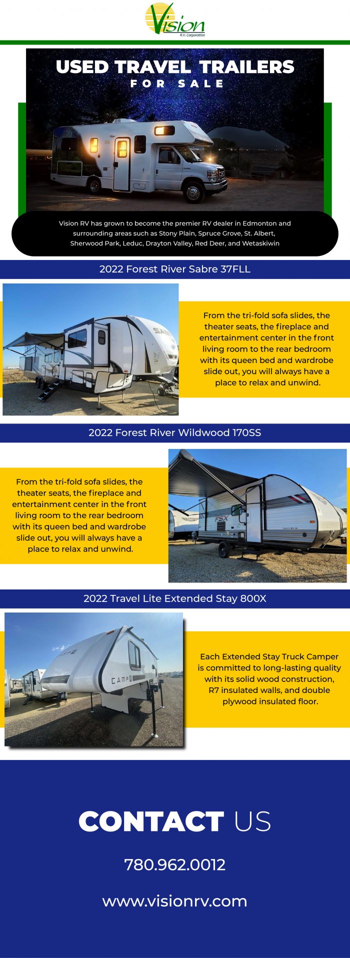 Used Travel Trailers for Sale – Vision RV