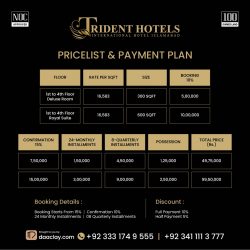 Trident Hotel Islamabad Pricelist