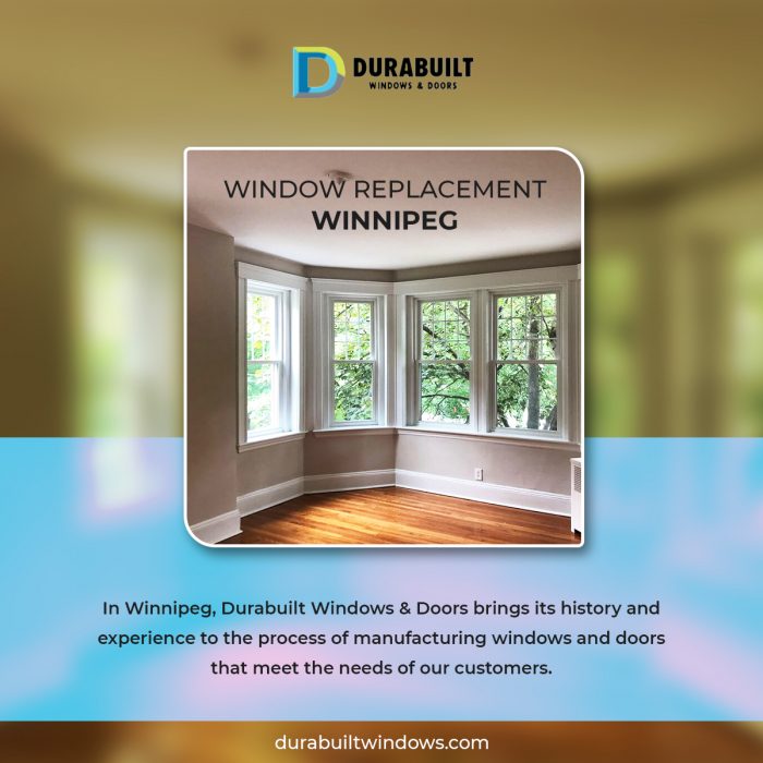 Affordable services for window replacement Winnipeg at Durabuilt Windows & Doors