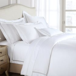 High Quality White 100% Combed Cotton Home Hotel Bedding Set