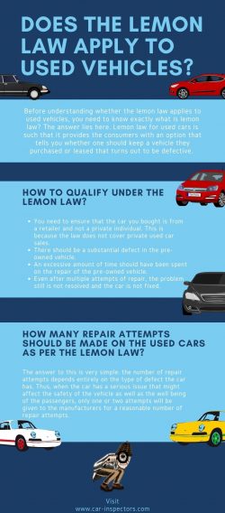 Does the Lemon Law apply to used vehicles?