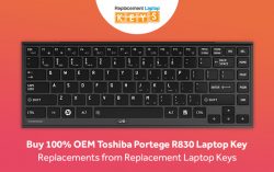 Buy 100% OEM Toshiba Portege R830 Laptop Key Replacements from Replacement Laptop Keys