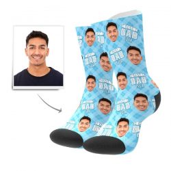 Best Dad Ever Personalisierte Gesicht Socken