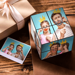 Custom Magic Folding Photo Rubik’s Cube | Father’s Day Gifts