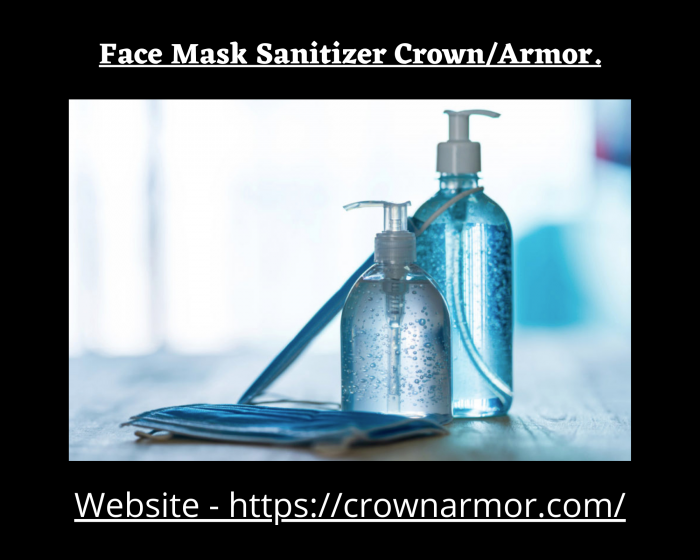Face Mask Sanitizer Crown/Armor.