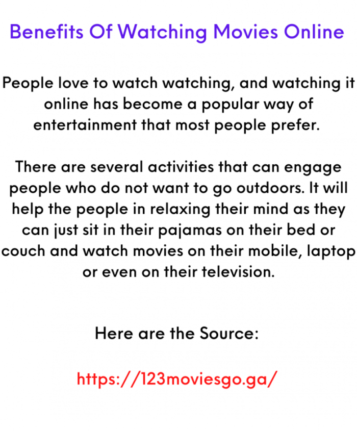 Benefits Of Watching Movies Online
