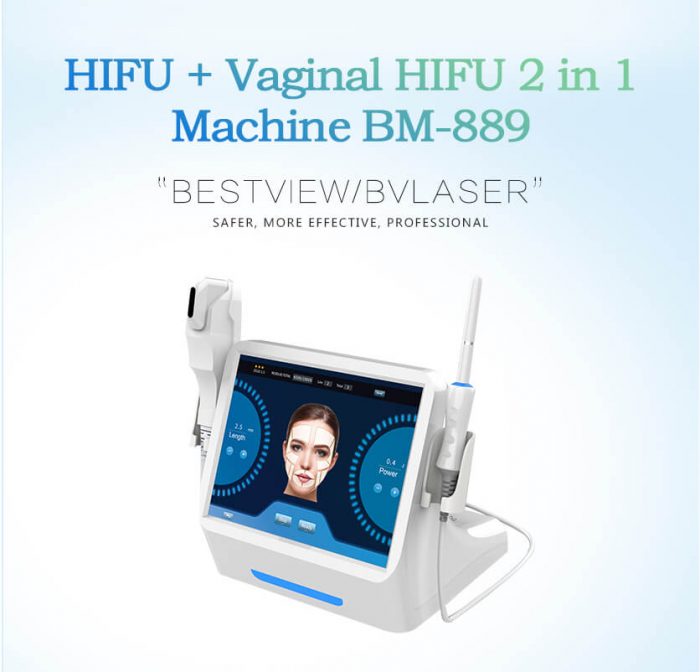 2 in 1 HIFU + HIFU Vaginal tightening machine