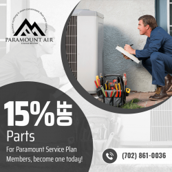 15% Off Parts for Paramount Service Plan