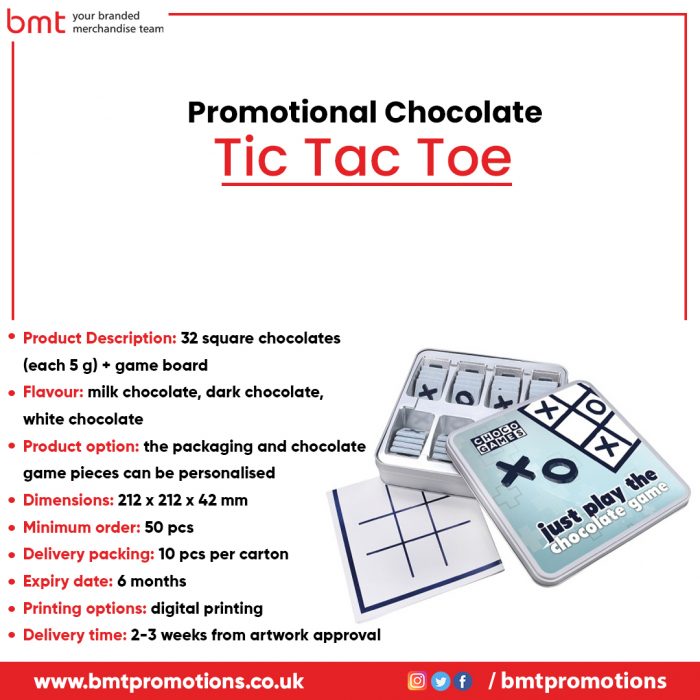 Promotional Chocolate Tic Tac Toe