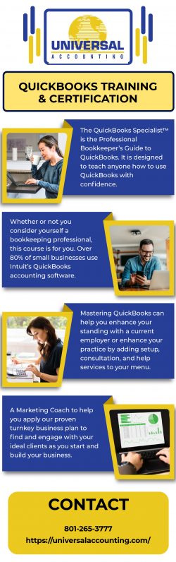 Online best quickbooks training and certification at Universal Accounting Center