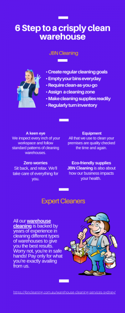 6 Step to a crisply clean warehouse- JBN Cleaning