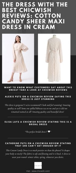 The Dress with the Best Chicwish Reviews- Cotton Candy Sheer Maxi Dress in Cream