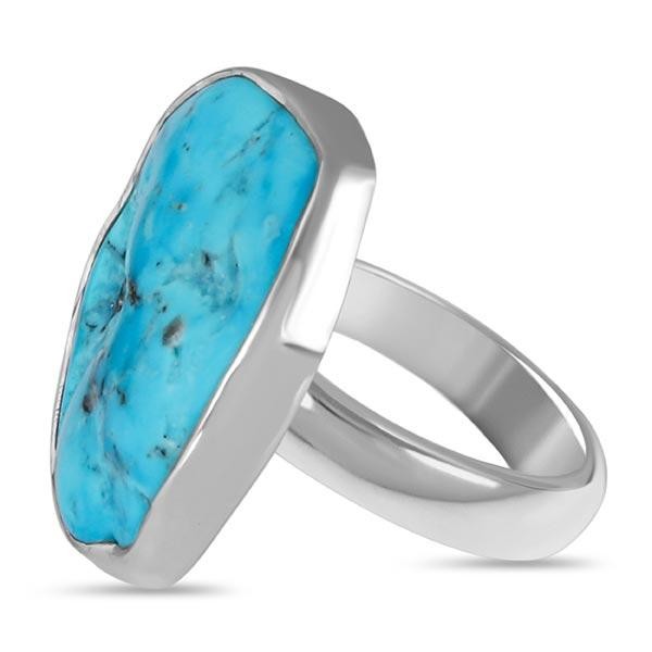 Silver Turquoise Ring- Rananjay Exports