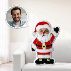 Cadeau De Noël Personnalisé Père Noël Minime Coussin Père Noël Personnalisé Uniq