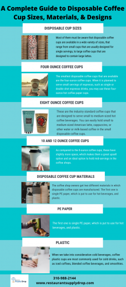 A Complete Guide to Disposable Coffee Cup Sizes, Materials, & Designs