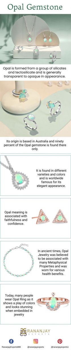 Natural Opal Gemstone Jewelry at Wholesale Price.