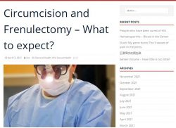 Circumcision and frenulectomy