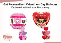 Get Personalised Valentine’s Day Balloons Delivered Inflated from Bloonaway