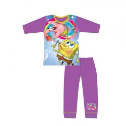 Girls Spongebob Long Sleeve Nightwear Pyjama Set