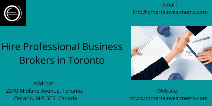 Hire Professional Business Brokers in Toronto