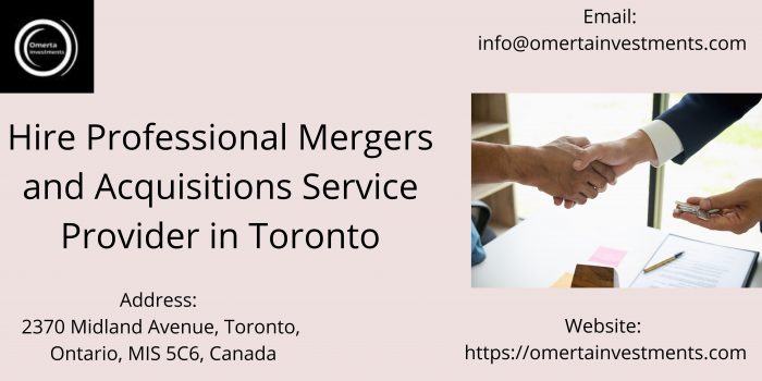 Hire Professional Mergers and Acquisitions Service Provider in Toronto