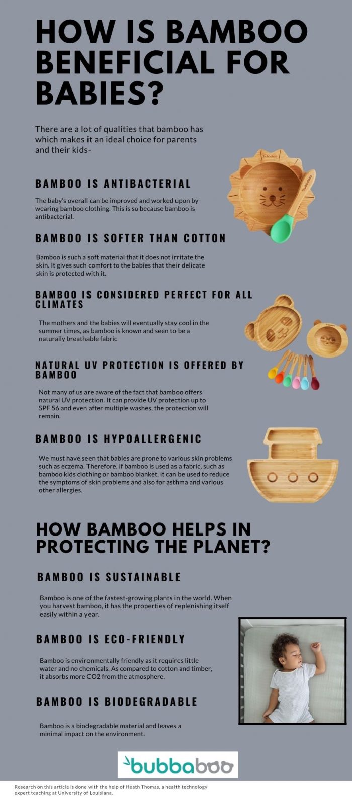 The benefits of Bamboo for You, Baby and the Planet