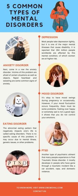 5 Common Types Of Mental Disorders
