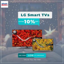 Save an Extra 10% on LG Smart TVs at Atlantic Electrics