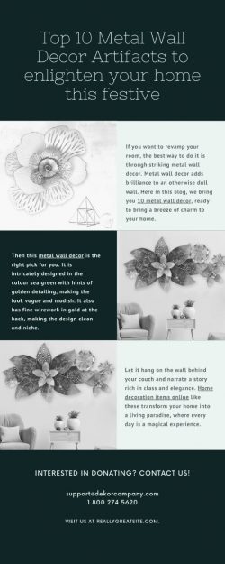 Top 10 Metal Wall Decor Artifacts To Enlighten Your Home This Festive Season