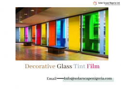 Get the decorative glass tint film