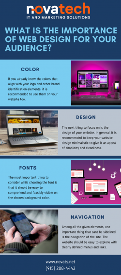 What is the importance of web design for your audience?