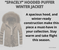 “SPACEY” HOODED PUFFER WINTER JACKET