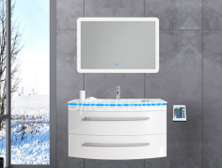 HS-E1937 Plastic PVC bathroom cabinet europe tall bathroom cabinet white high gloss