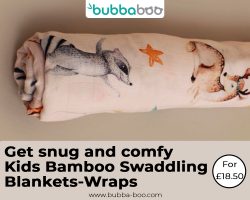 Get snug and comfy Kids Bamboo Swaddling Blankets-Wraps