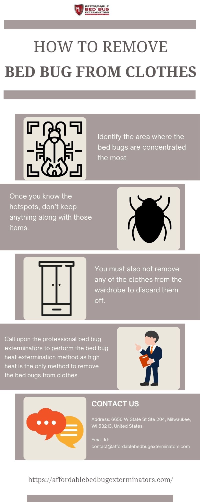 How to Remove bed bugs from clothes?