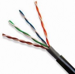4-pair UTP CAT5E with Messenger, 0.50mm BC (0.51 CCA) Conductor and PVC Sheath