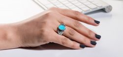 Genuine Turquoise Stone Ring