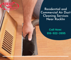 Residential and Commercial Air Duct Cleaning Services Near Rocklin