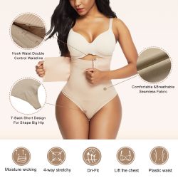 Seamless Shapewear Thong High Wsiat For Weight Loss