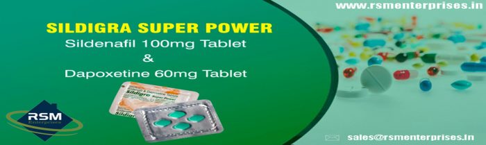 Buy Sildigra Super Power (Sildenafil 100mg + Dapoxetine 60mg) Tablets – Same Day Delivery
