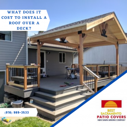 What does it cost to install a roof over a deck?