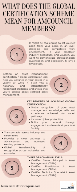 What does the Global Certification Scheme mean for AMCouncil Members?