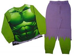 Boys Avenger Hulk Novelty Nightwear Pyjamas Set Fancy Dress