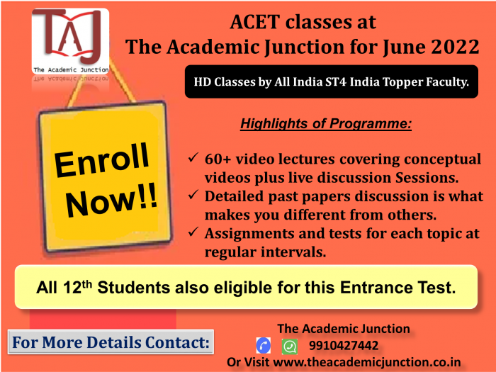ACET Introductory Session by The Academic Junction | Actuarial Science Coaching