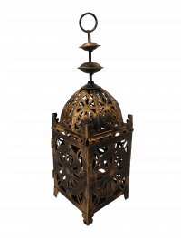 Brass Arabic lamp centerpiece -Areeka Event Rentals