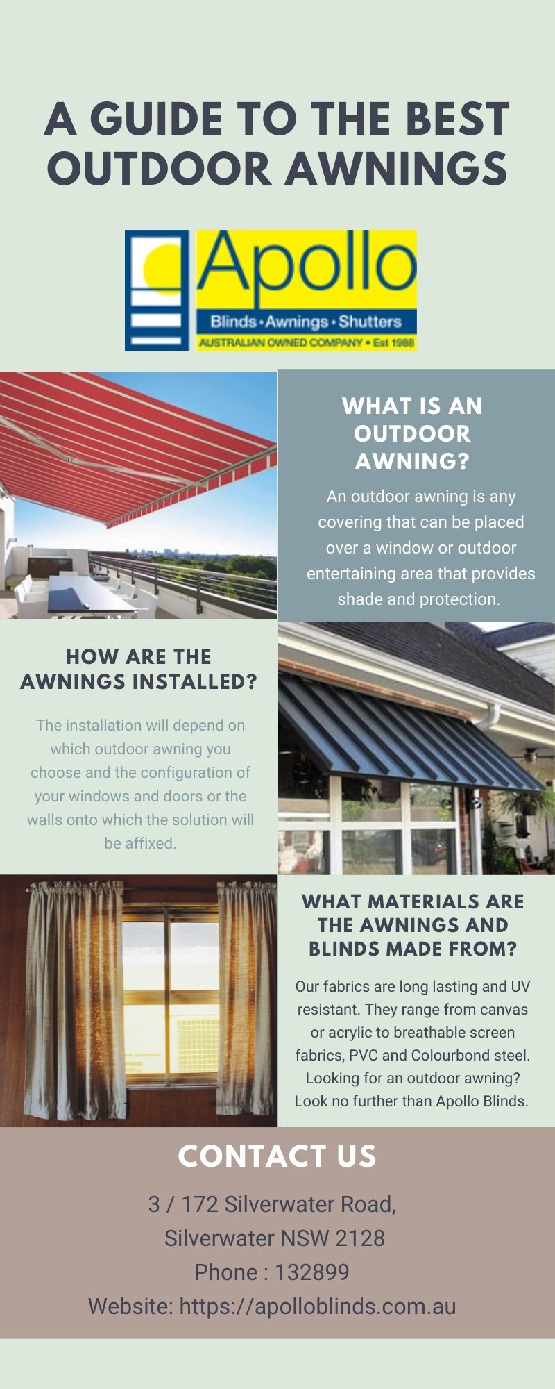 A Guide To The Best Outdoor Awnings