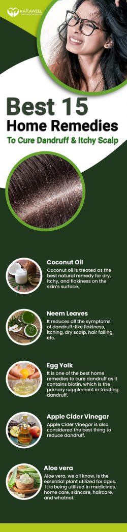 Best 15 Home Remedies To Cure Dandruff & Itchy Scalp