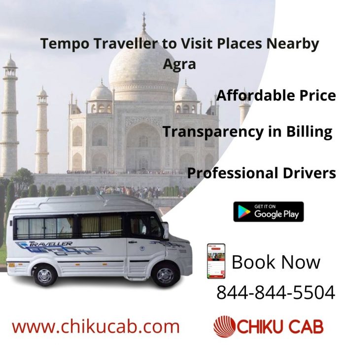 Visit Tourist Place in Agra by hiring a Tempo Traveller