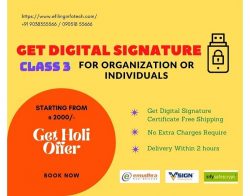 Obtain Digital Signature certificate only @ 1999/-